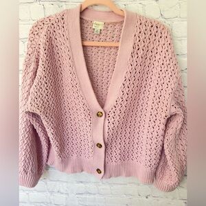 Lavender Sweater Cardigan by A New Day- Target size medium